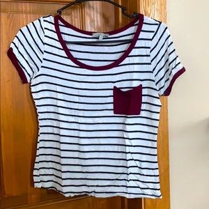 Charlotte Russe stripped crop top